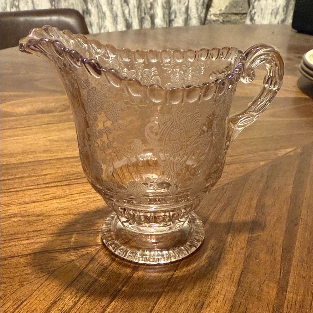 Elegant Clear Glass Pitcher